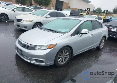 2012 Honda Civic Ex-L z USA, uszkodzony, nr VIN 2HGFB2F9XCH504546